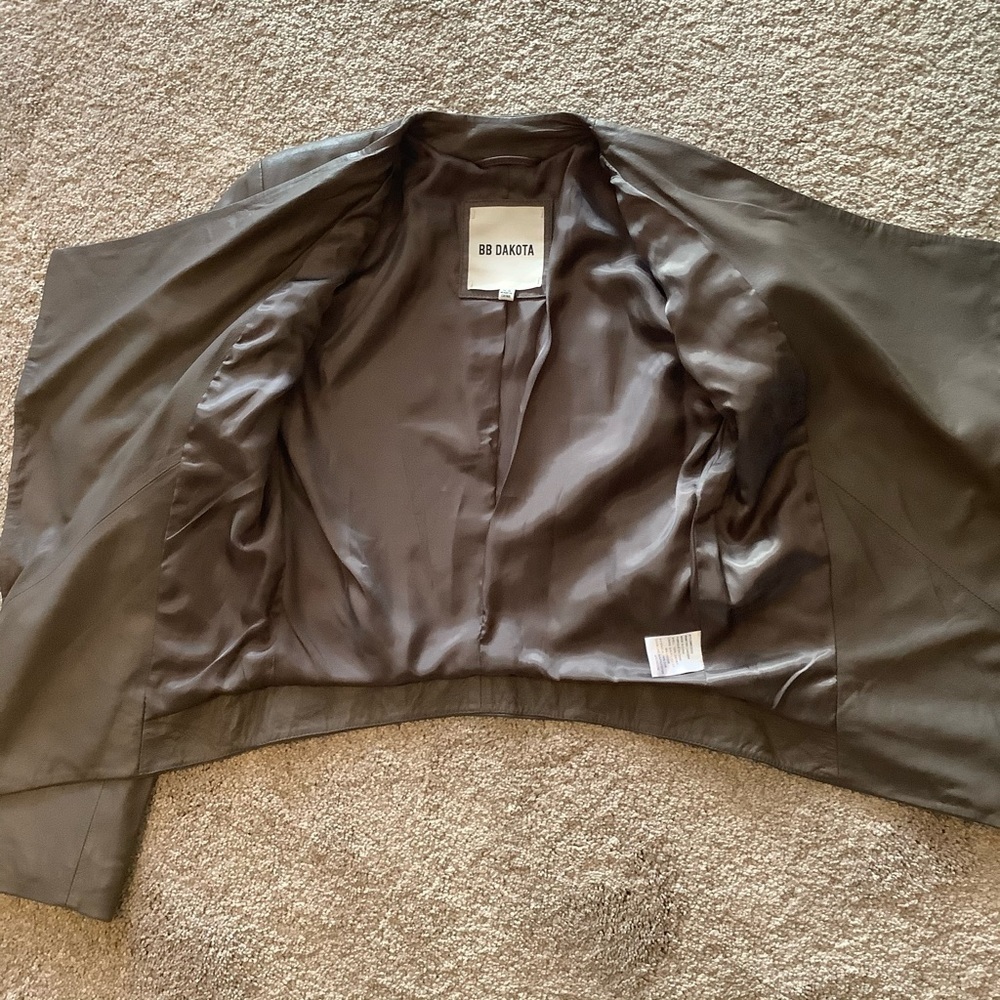 🌟HP🌟BB Dakota XS soft Leather Taupe open Drape - Picture 6 of 12